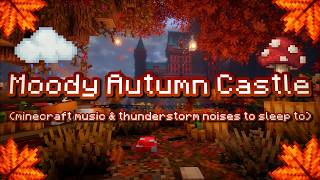 ⛈️I'll be waiting for you...🎃(minecraft calm rain and music) Rain Ambience in Autumn |Dark Academia|