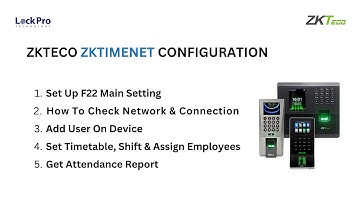 HOW TO SETTING ZKTECO F21 WITH ZKTIMENET 2023 ? #zkteco #zktimenet #office