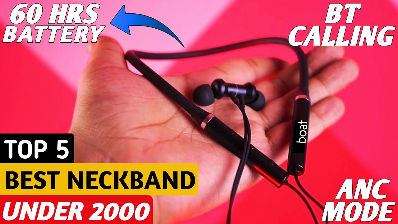5 Best Neckband Earphones Under 2000⚡ Best Bluetooth Earphones Under 2000🔥 YouTube