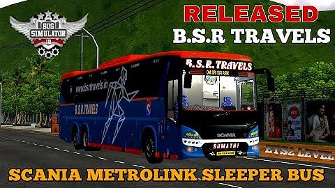 DOWNLOAD B.S.R TRAVELS SCANIA SLEEPER BUS MOD FOR BUS SIMULATOR INDONESIA V3.7.1 #bussidmods