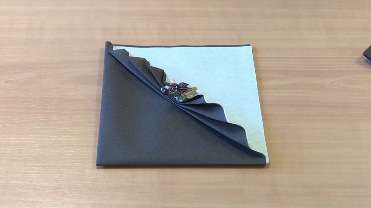Pliage Avec 2 Serviettes Papier Facile