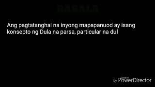 Parsa ( Dula-dulaan )
