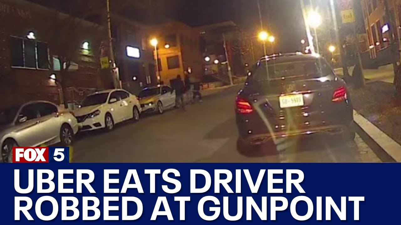 Carjacking of Uber Eats driver in DC captured on dashcam video | FOX 5 DC