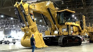 254 Ton Caterpillar 6020B excavator moving out of Minexpo 2016