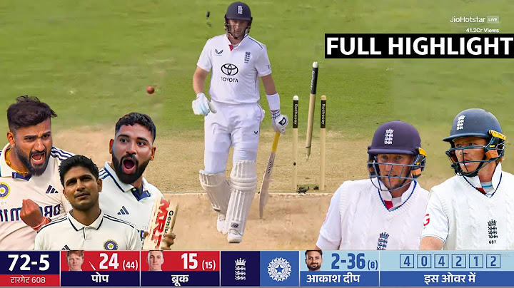 India vs England 2nd Test Day 4 Highlights 2025 , IND vs ENG 2nd Test Day 4 Full Match Highlights