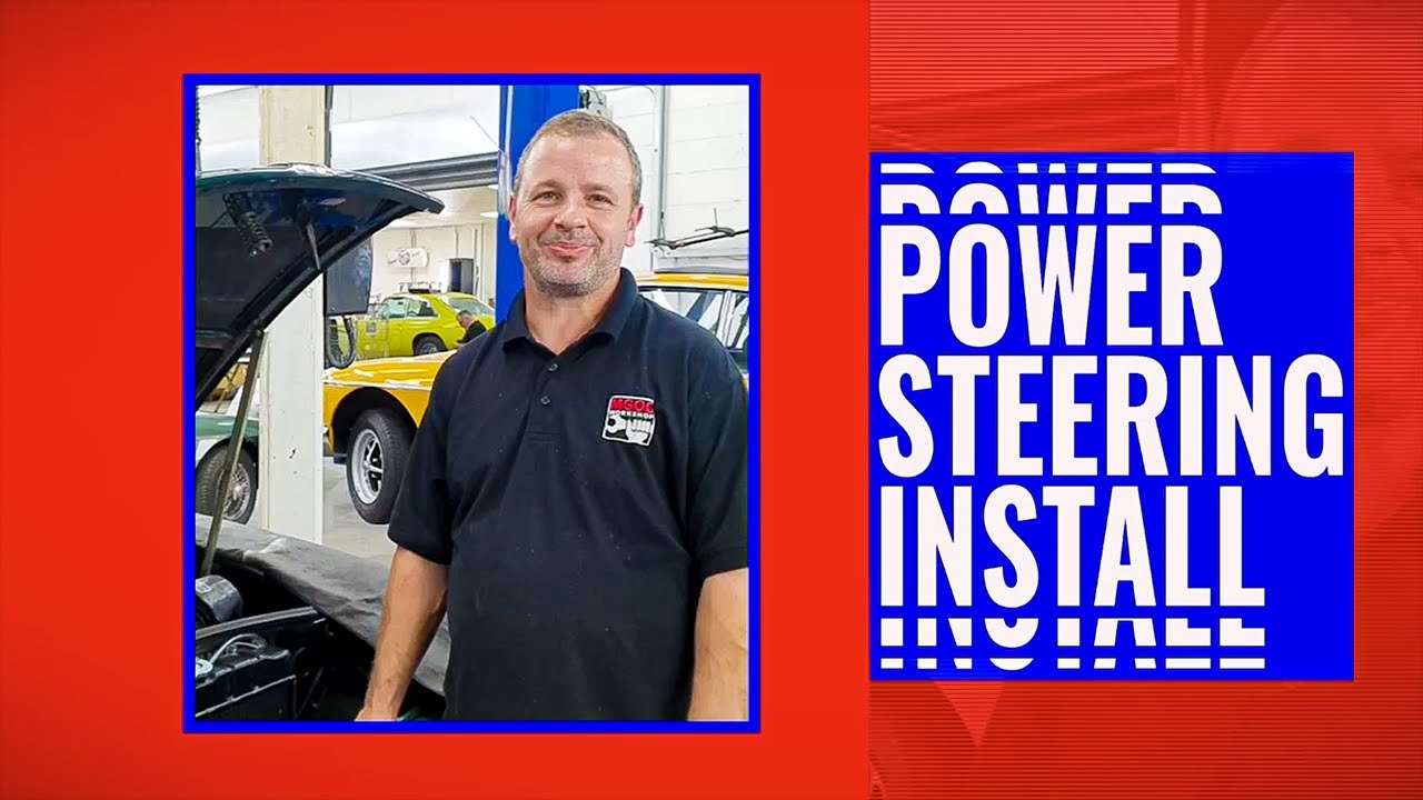 Power Steering Install On A Chrome Bumper MGB YouTube