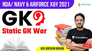 Static GK War | Target NDA/Navy/Airforce X&Y | Adv Krishan Mohan