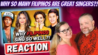 First Time Reaction to "Why so many Filipinos are GREAT SINGERS?!"