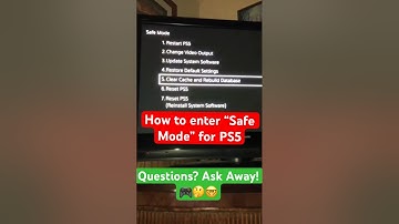 How to Enter Safe Mode for PS5 #HowTo #PS5 #Shorts #PlayStation #PlayStation5