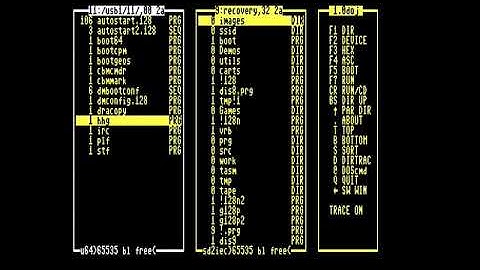 C128 Device manager and boot menu