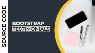 Testimonial Slider with Bootstrap | Client Feedback Slider