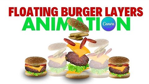 Create a Floating Burger Layers Animation in Canva Motion Graphics Tutorial