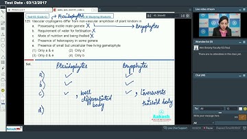 AIATS Test 03 Code C For Class XI Studying BOTANY Med 2019 Q126 to 130