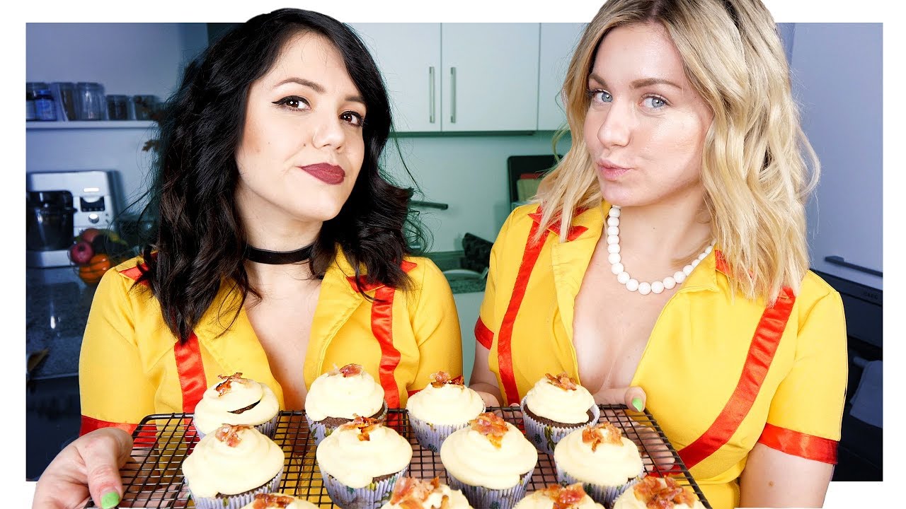 Wie schmecken Bacon Beer Cupcakes aus 2BrokeGirls? - YouTube