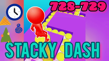 Stacky Dash - All Levels Gameplay Android,ios hard level #728 #729