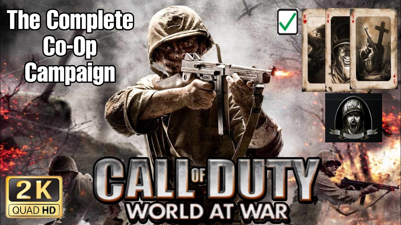 Call of Duty World at War (Full CoOp Campaign, All Death Card