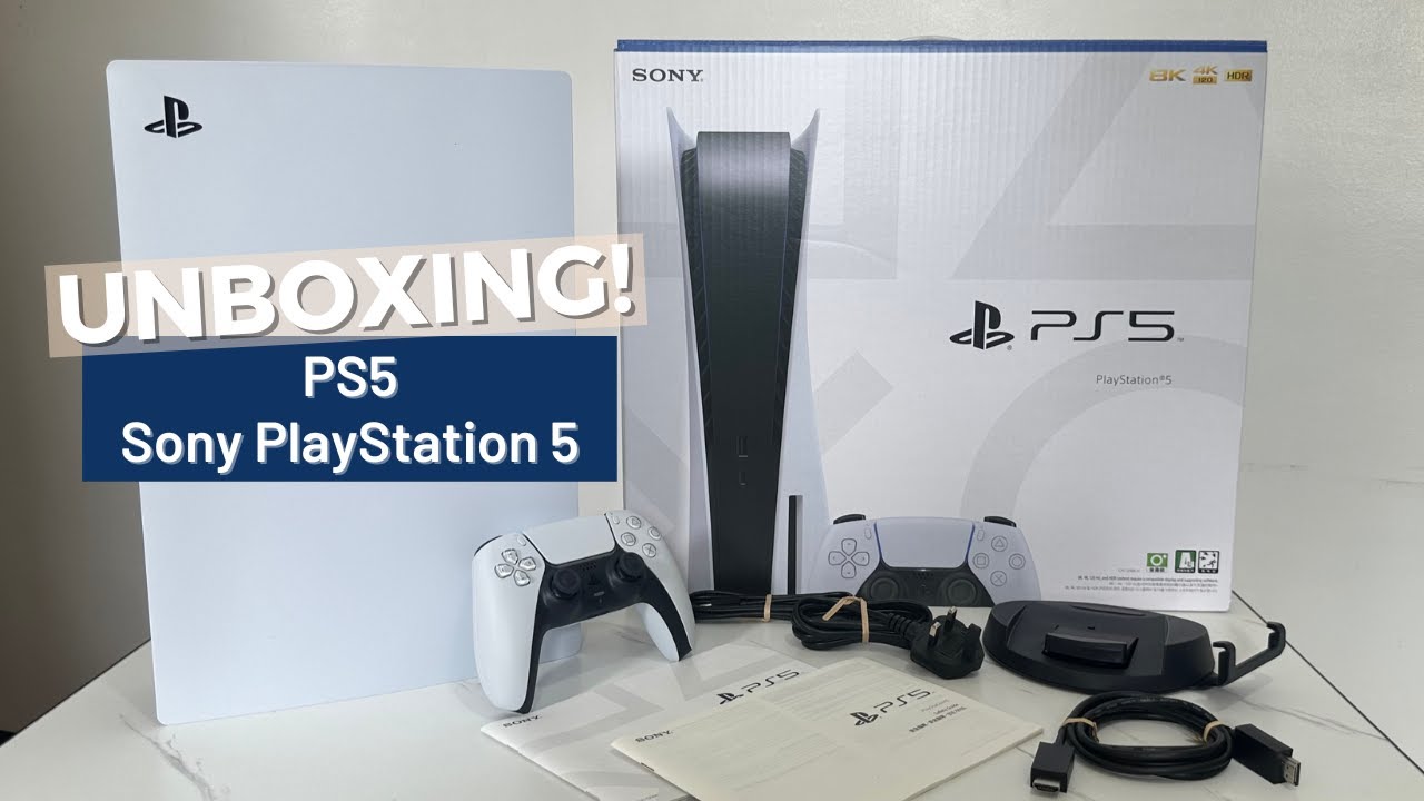 Unboxing PS5 - Sony PlayStation 5 Standard Edition, PS5 DualSense  Controller