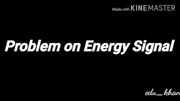 Energy Signal Example