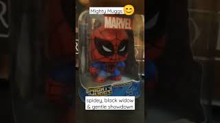 Black Widow, Spider-Man Lets Play A Vs Match.. Nice Mighty Mugs