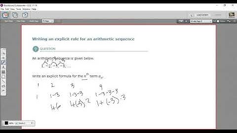 Writing an explicit rule for an arithmetic sequence