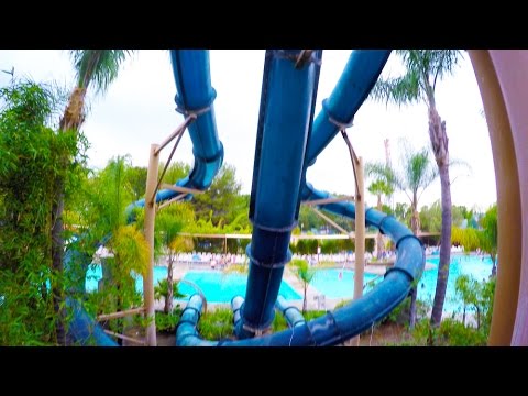 [4k] Reptile Ridge Gecko Gully West - Six Flags Hurricane Harbor (Los Angeles, California) poverty level 2019