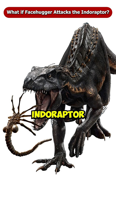 What if a Facehugger Attacks the Indoraptor from Jurassic World? #Shorts #Viral