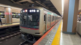 東武スカイツリーライン 東急5000系5102F 北千住駅止まりの回送列車の発車シーン（03K）