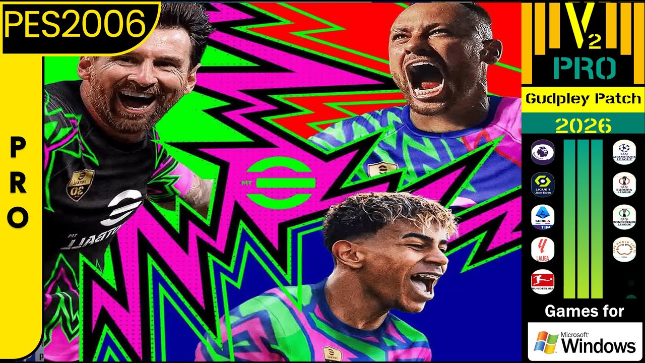 PES 6 - Gudpley Patch Season 2026 V.2 PRO (PC) | DOWNLOAD