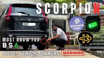 ScorpioN  Diesel Particulate Filter(DPF) Clogged Warning / Regenration @ScorpioNTrekker #scorpion