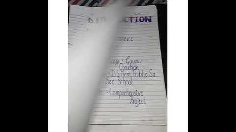 Accounts Comprehensive project of class 11th