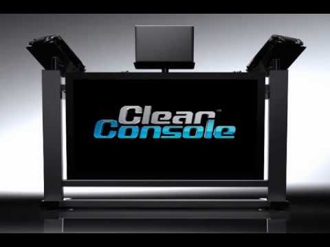 DJ Booth with LCD Display Clear Console LCD-Pro - YouTube