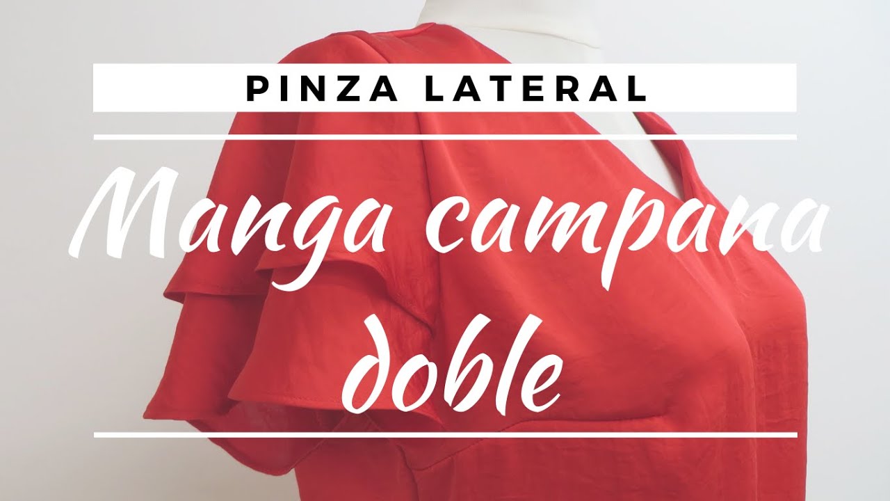 BLUSA CON MANGA CAMPANA DOBLE