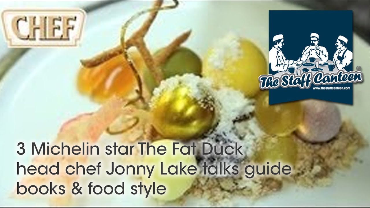3 Michelin star The Fat Duck head chef Jonny Lake talks guide books