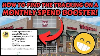 How to Find the Tracking on a Monthly Spend Booster at Walgreens - Walgreens Couponing Tutorial