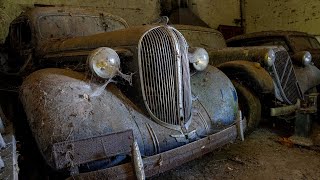 Nobody Came In For 20 Years  Collection of Abandoned Classic Cars