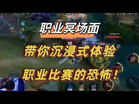 KPL第一视角下的职业比赛有多恐怖？盘点那些职业冥场面！王者荣耀