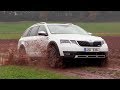 Škoda Octavia Scout 2,0 TDI 4x4 Driving footage | Off road, road