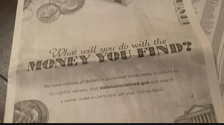 Money being held by Indiana Unclaimed