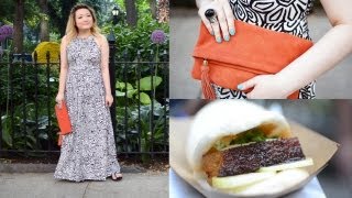 WHAT I WORE | Loft Maxi Dress to Madison Square Eats