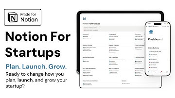 Notion for Startups: The Ultimate All-in-One Template to Scale Your Business #notion #startups