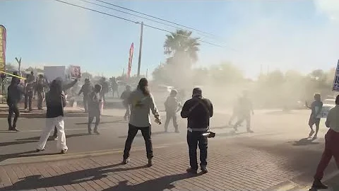 Arizona congresswoman alleges being pepper sprayed during protest near immigration raid