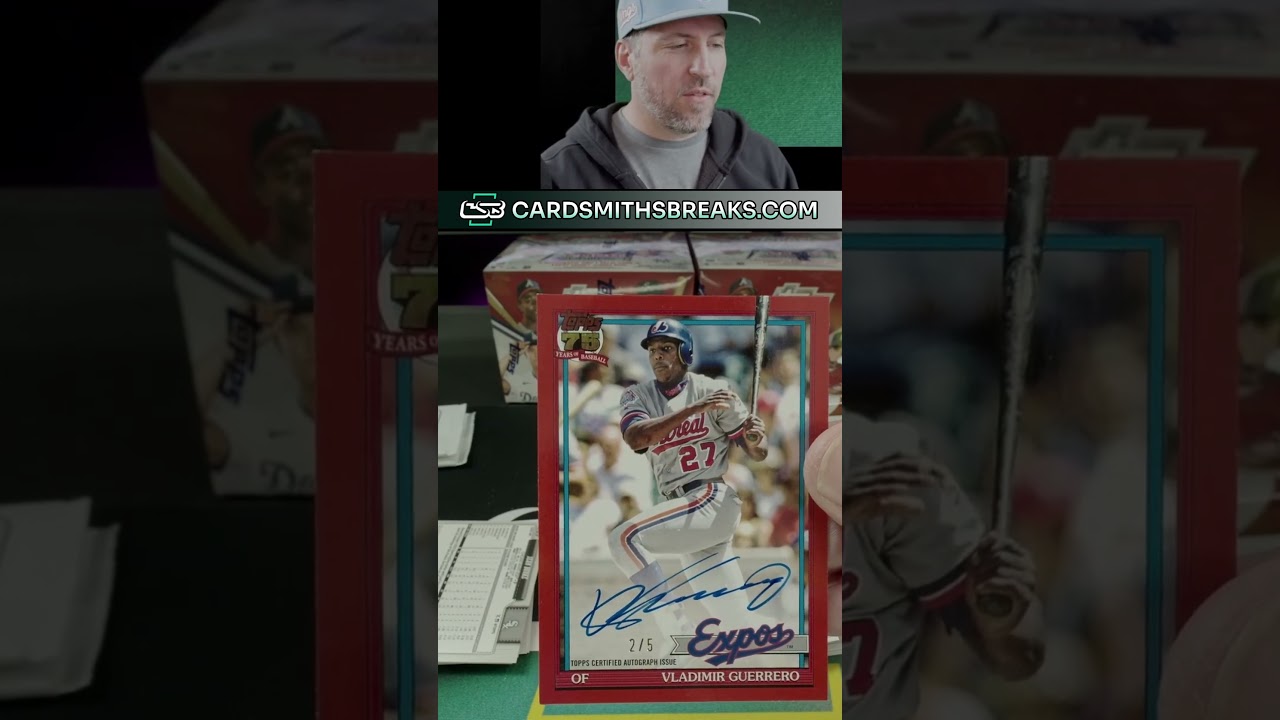 2026 Topps Series 1 Vladimir Guerrero 1991 Auto Red #topps #tradingcards #fanatics #thehobby