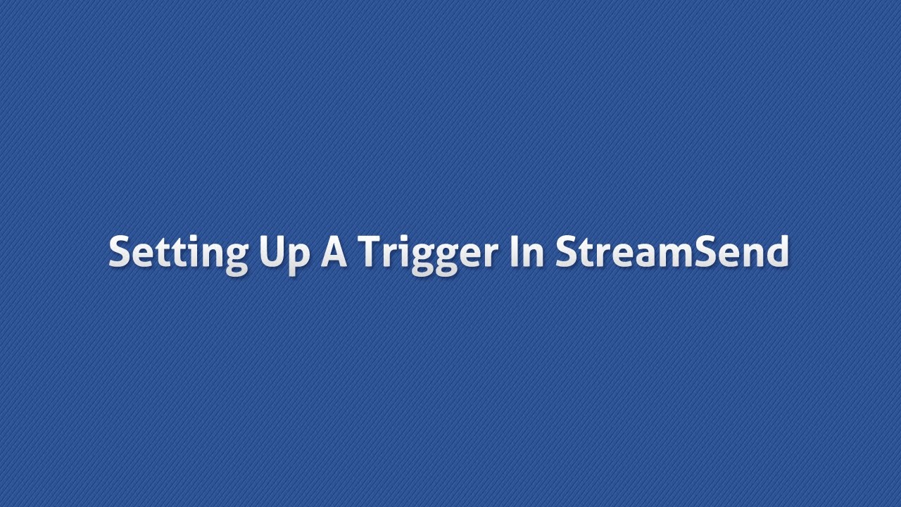 Creating a Trigger - YouTube