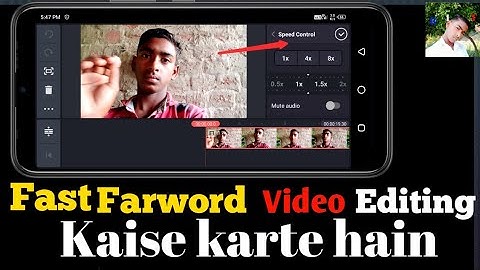 How to speed control video editing with kinemaster |  fast forward video editing kaise karte hain |