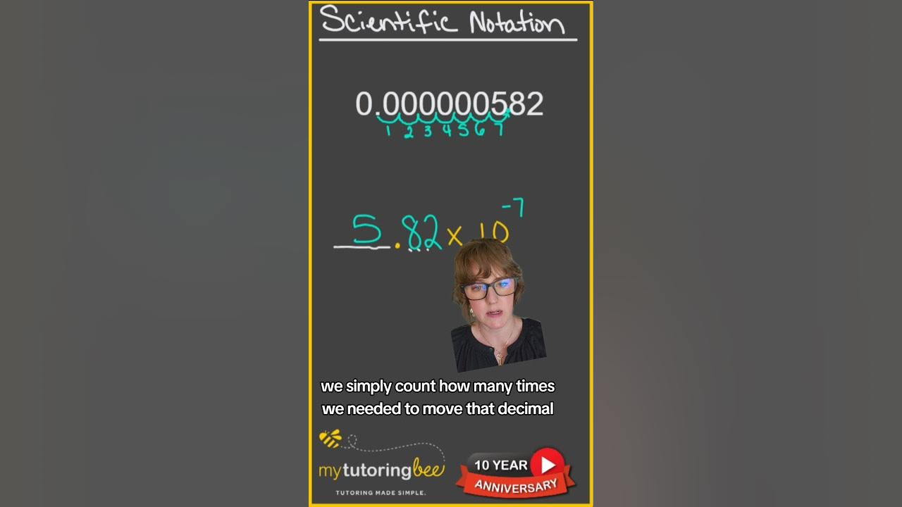 Scientific notation! How to convert decimal to scientific notation # ...
