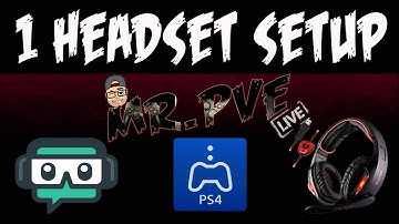 Streamlabs OBS / PS4 Remote Play / 1 usb Headset setup