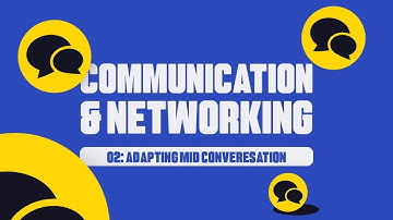 Communication & Networking Chapter 2: Adapting mid Conversation
