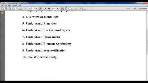 WaterCAD v8i Lesson one Introduction  Part2