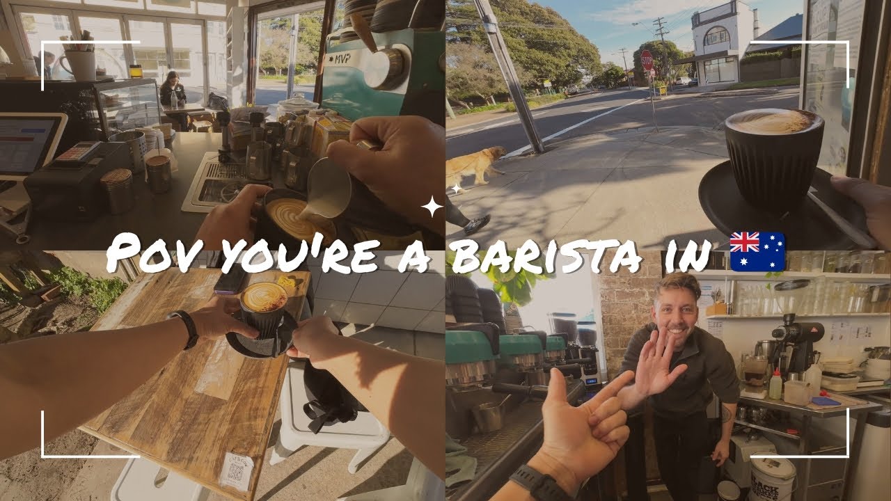 POV - Working as a Barista in café - YouTube