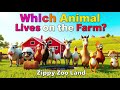 Which Animal Lives on the Farm? | Fun Farm Animal🐄🐓 Nursery Rhyme for Kids | Learn Animals &amp; Sounds